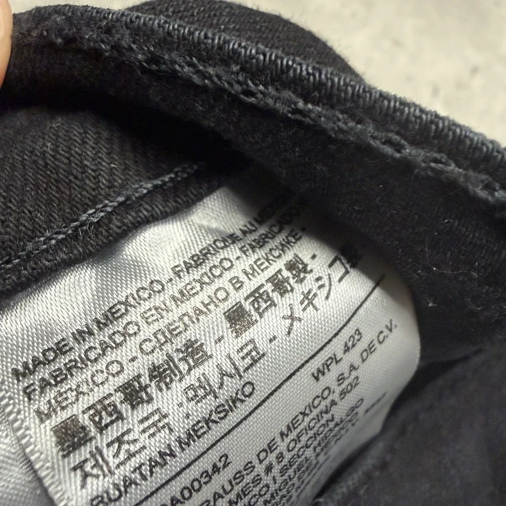 Levis 511 Jeans Mens 30x29 Black Slim Fit Stretch Denim Pants Workwear USA